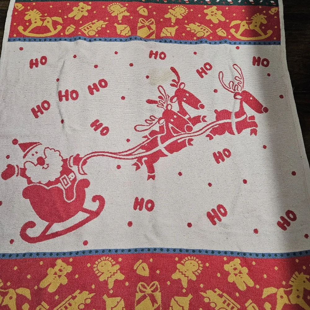 Vintage Christmas Throw